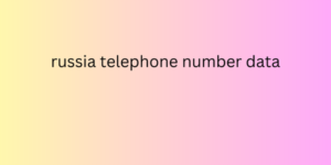 russia telephone number data