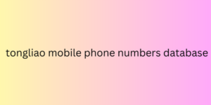 tongliao mobile phone numbers database